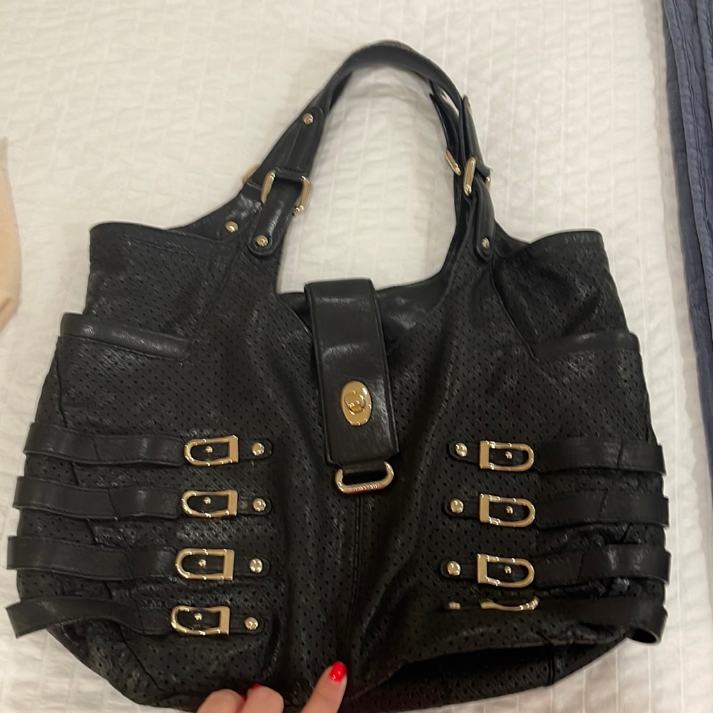 Jimmy Choo Black Leather Purse